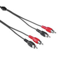 Hama Ext. CD-ROM Audio/Sound Card Cable, 2 x RCA - 2 x RCA Male Plug, 2 m (00048904)